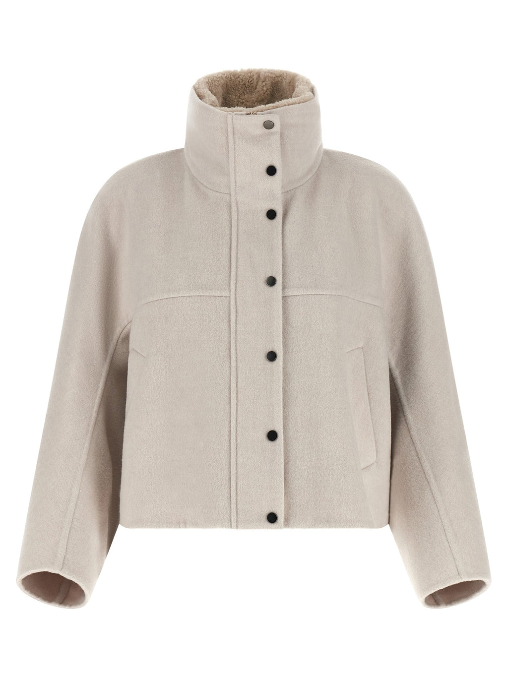Brunello Cucinelli Gray Virgin Wool Coat Brunello Cucinelli