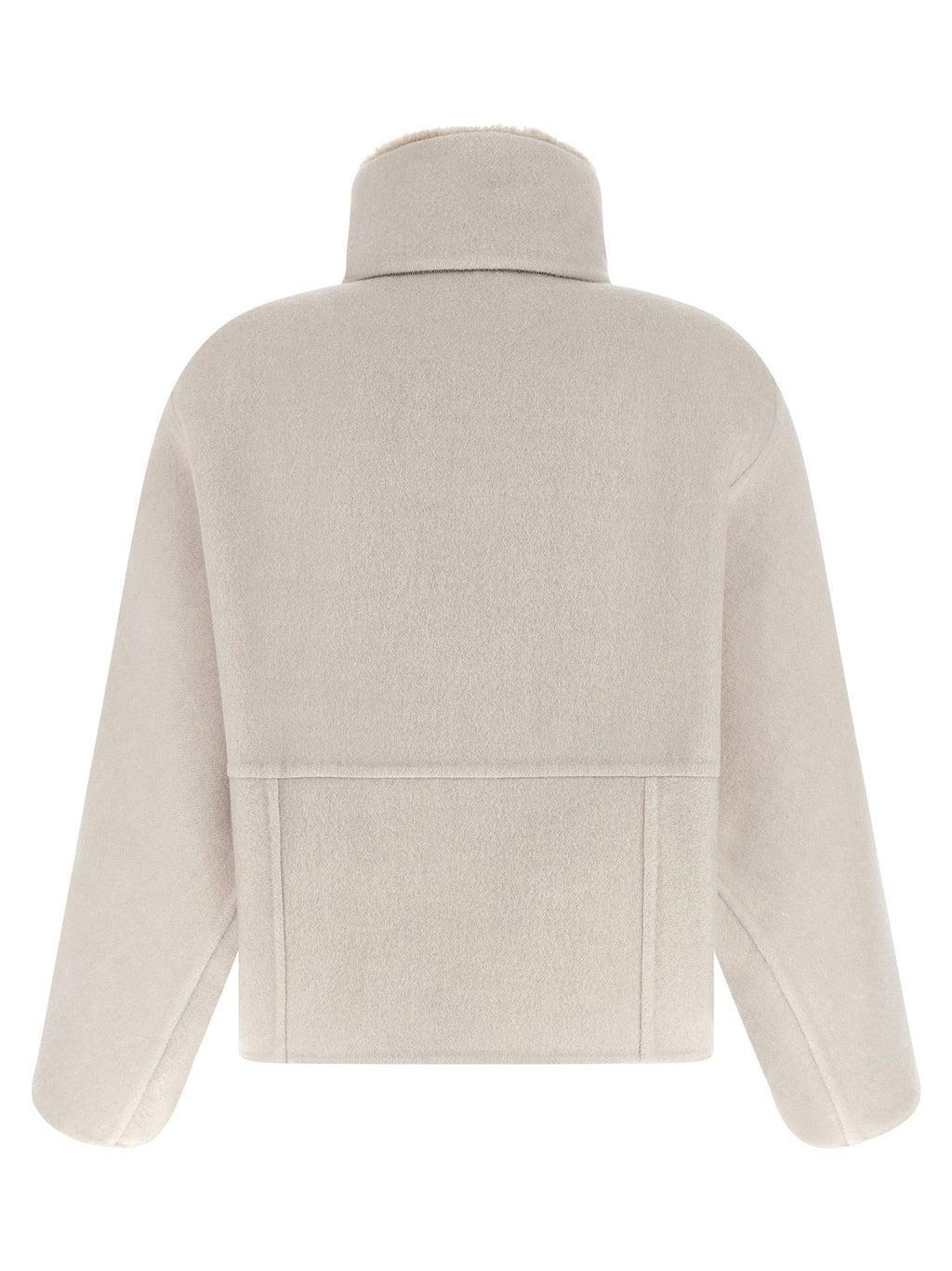 Brunello Cucinelli Gray Virgin Wool Coat Brunello Cucinelli