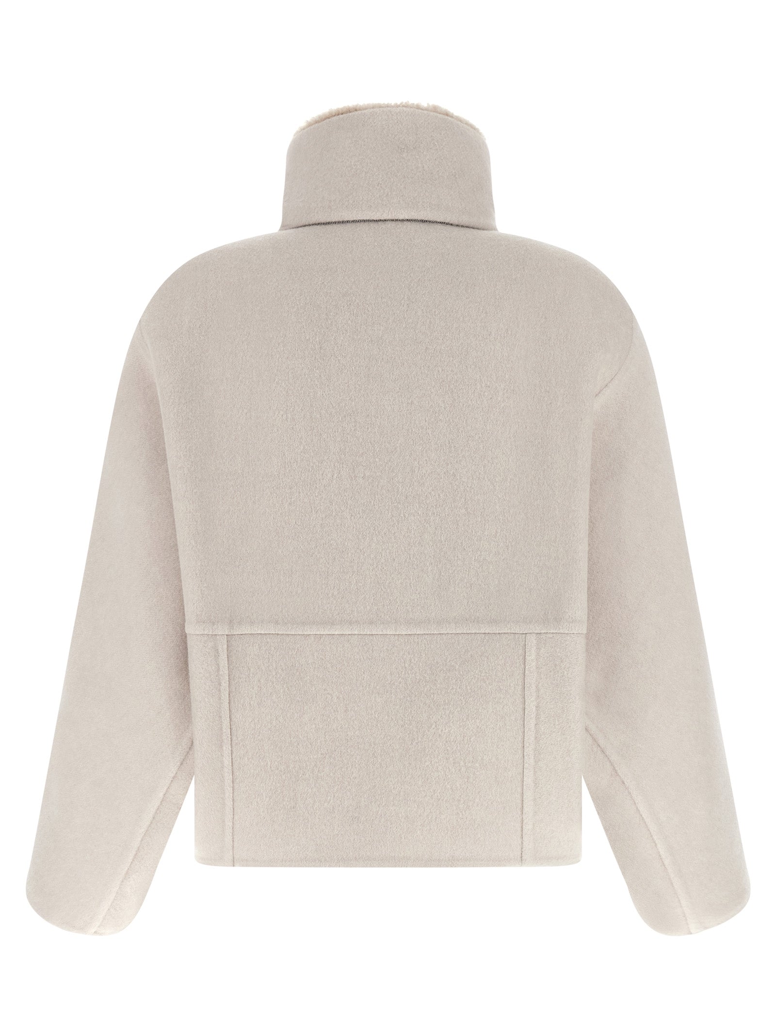Brunello Cucinelli Gray Virgin Wool Coat Brunello Cucinelli