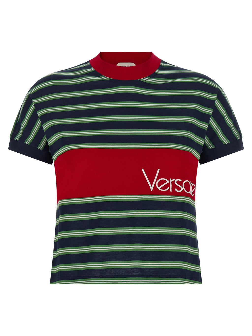 Versace Multicolor Cotton T-Shirt Versace