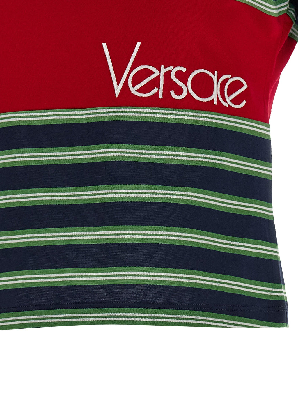 Versace Multicolor Cotton T-Shirt Versace