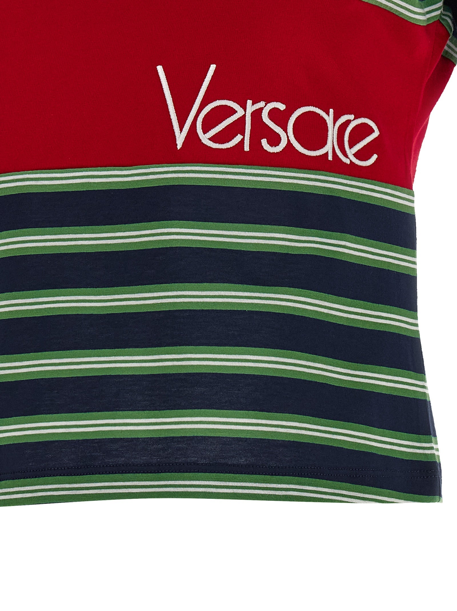 Versace Multicolor Cotton T-Shirt Versace