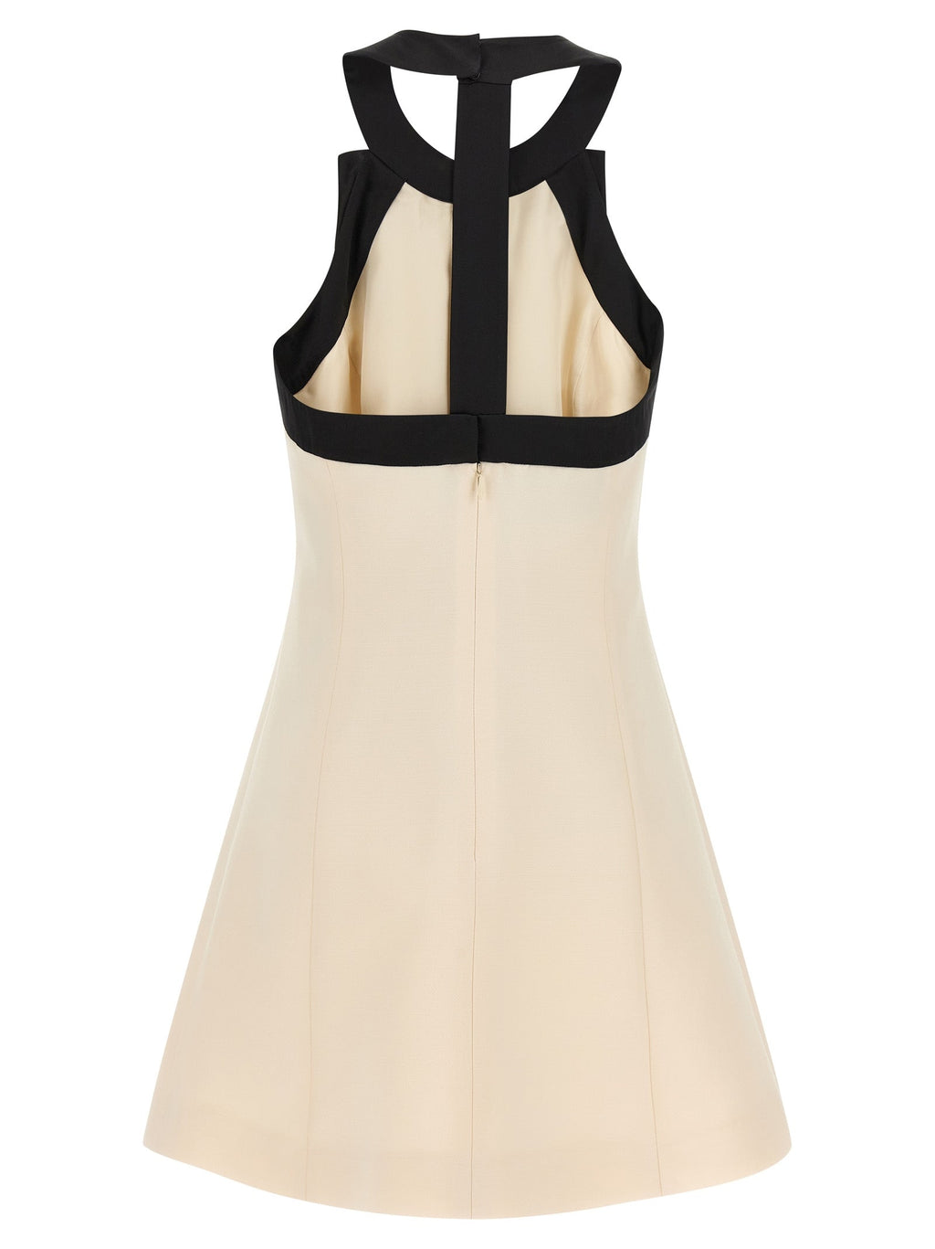 Valentino Garavani Bicolor Virgin Wool Short Dress Valentino Garavani