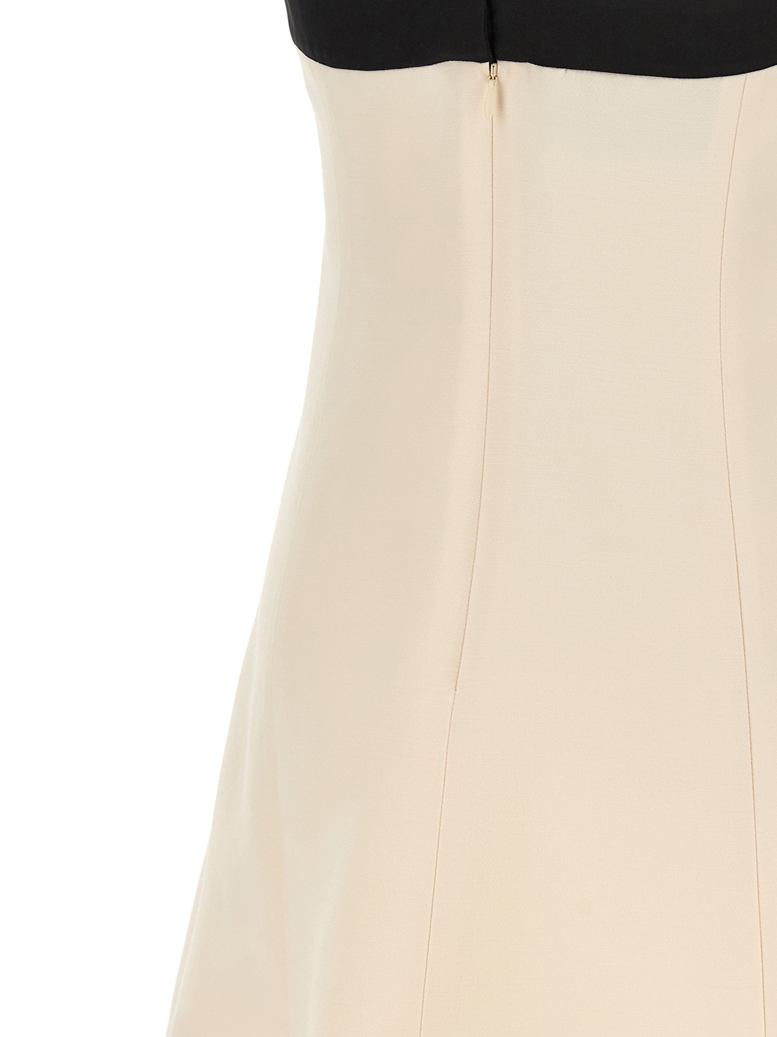 Valentino Garavani Bicolor Virgin Wool Short Dress Valentino Garavani