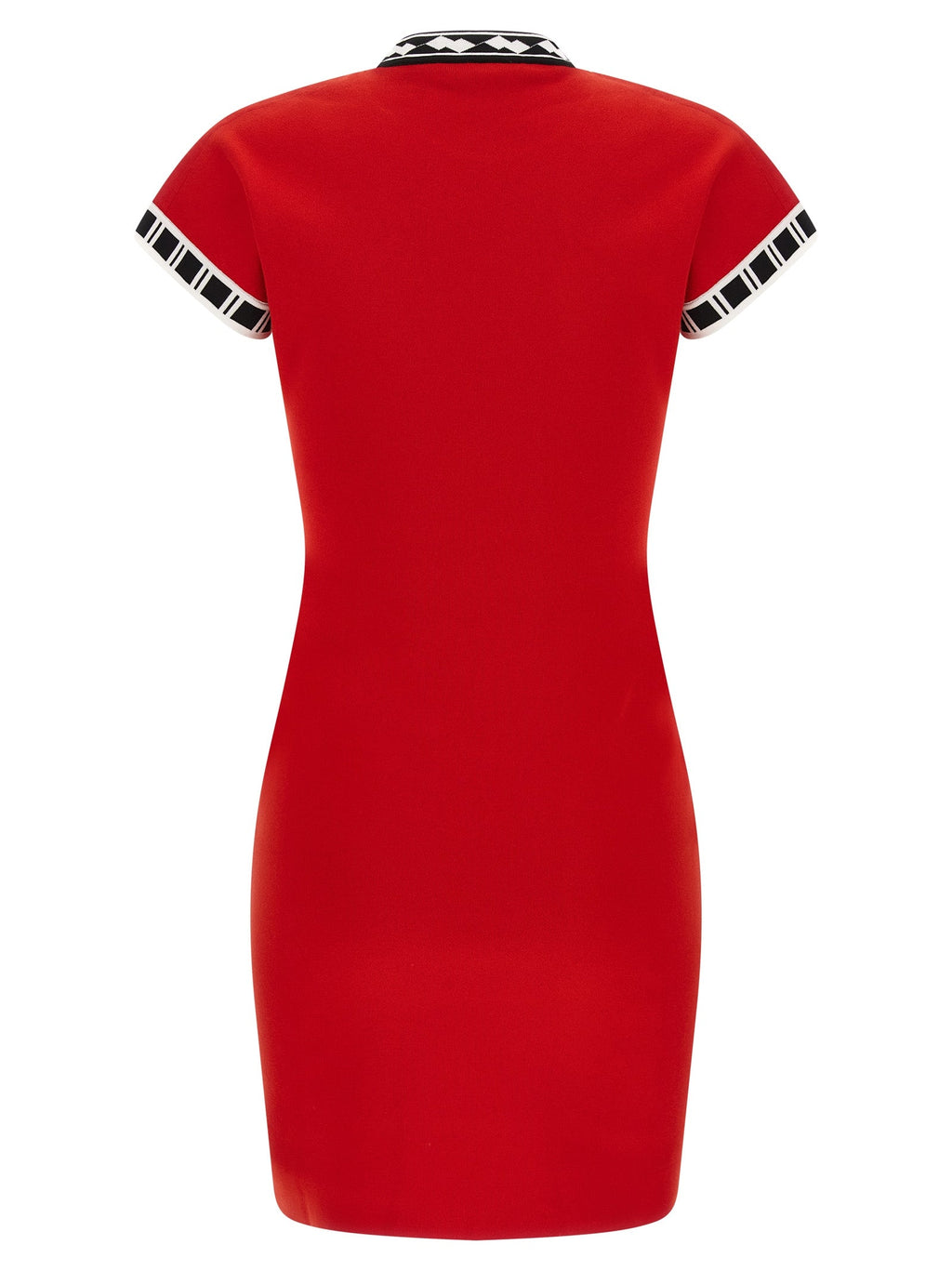 Versace Multicolor Cotton Short Dress Versace