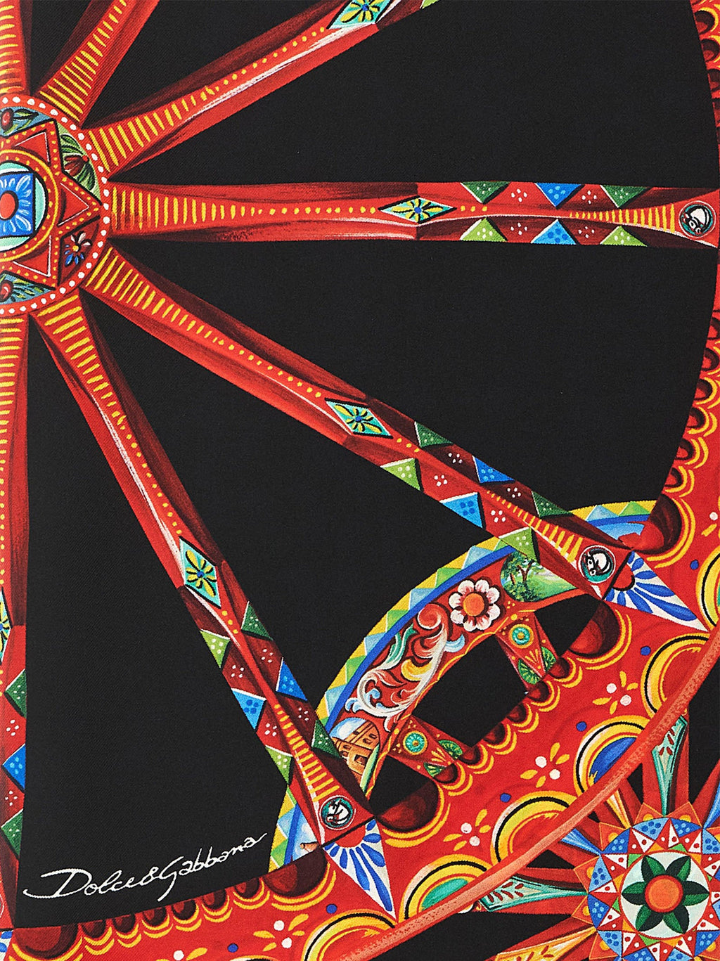 Dolce & Gabbana Multicolor Silk Scarf Dolce & Gabbana