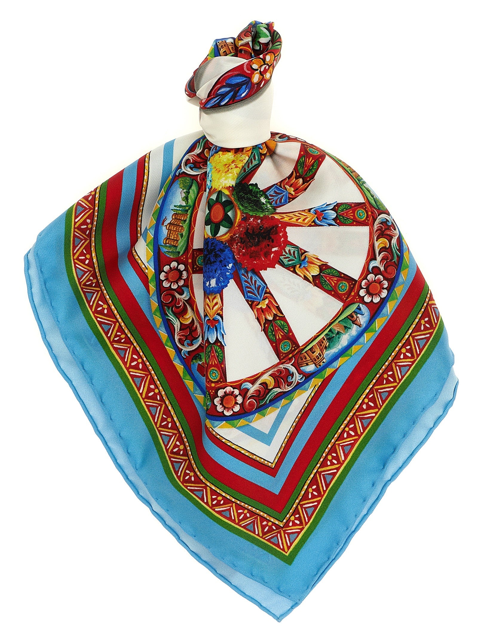 Dolce & Gabbana Multicolor Silk Scarf Dolce & Gabbana