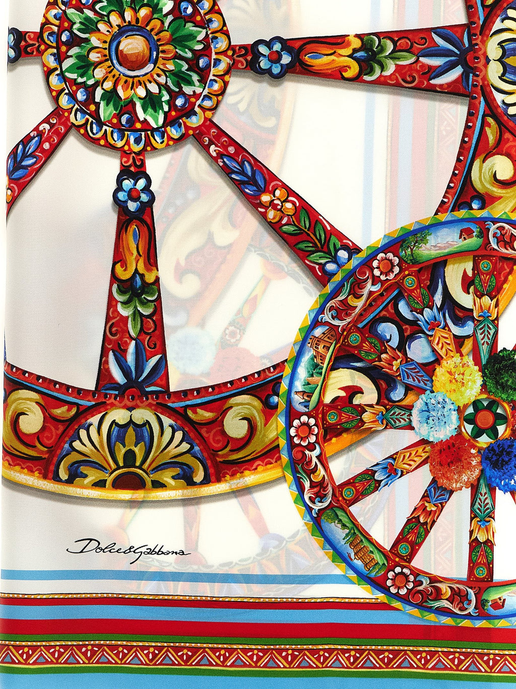 Dolce & Gabbana Multicolor Silk Scarf Dolce & Gabbana