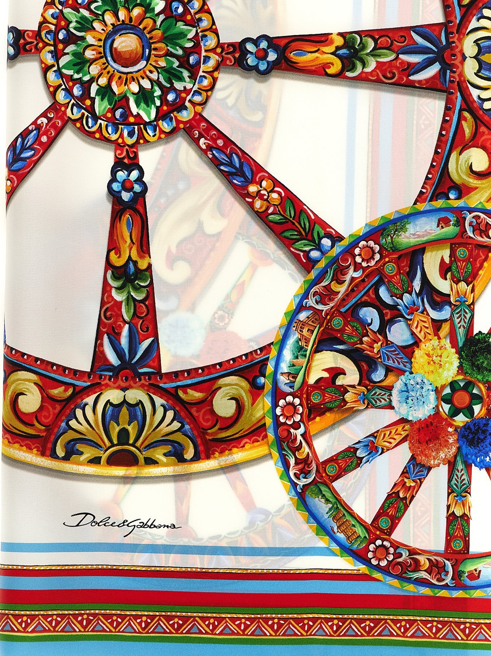 Dolce & Gabbana Multicolor Silk Scarf Dolce & Gabbana