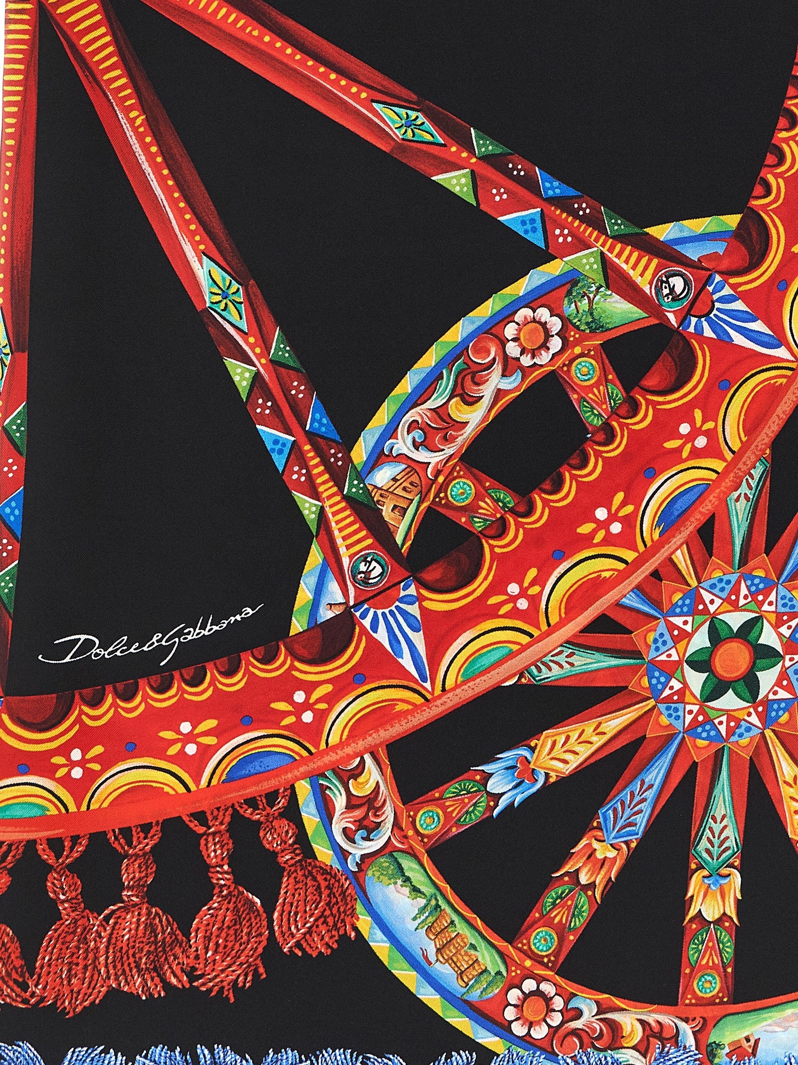 Dolce & Gabbana Multicolor Silk Scarf Dolce & Gabbana