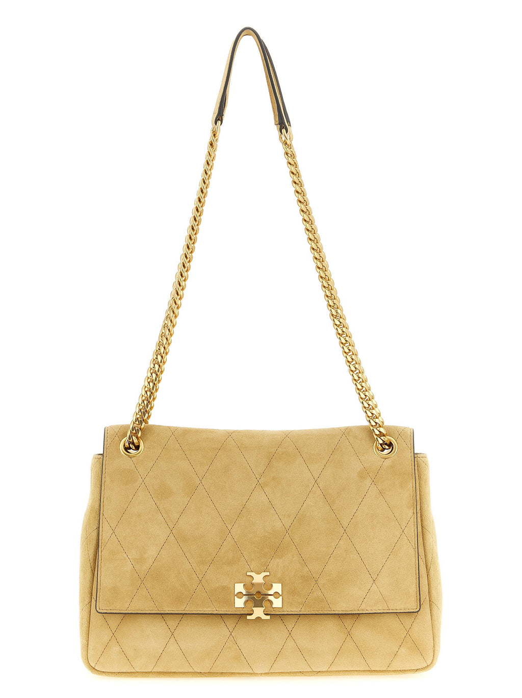 Tory Burch Beige Calfskin Shoulder Bag Tory Burch