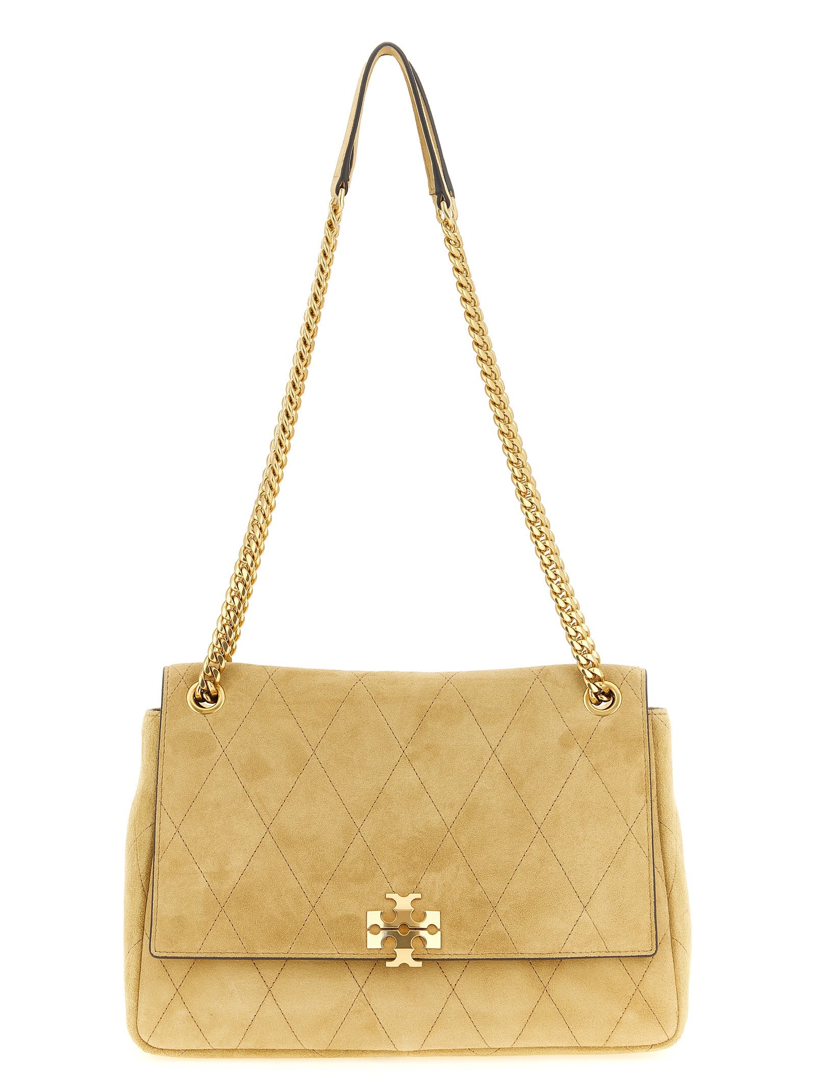 Tory Burch Beige Calfskin Shoulder Bag Tory Burch