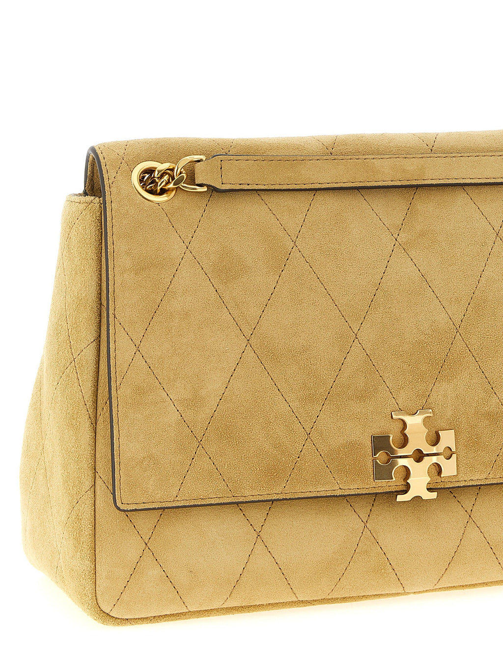 Tory Burch Beige Calfskin Shoulder Bag Tory Burch