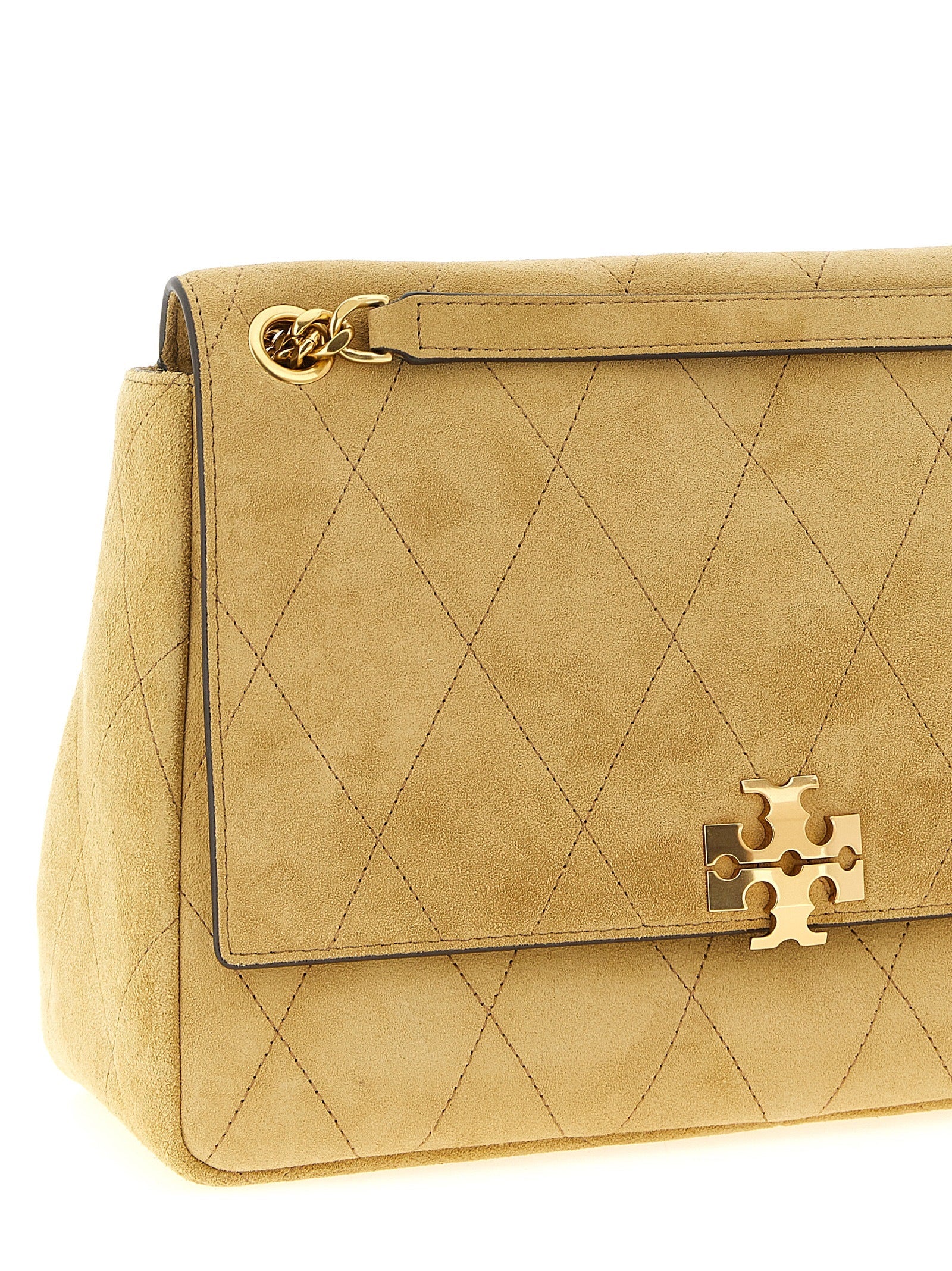 Tory Burch Beige Calfskin Shoulder Bag Tory Burch