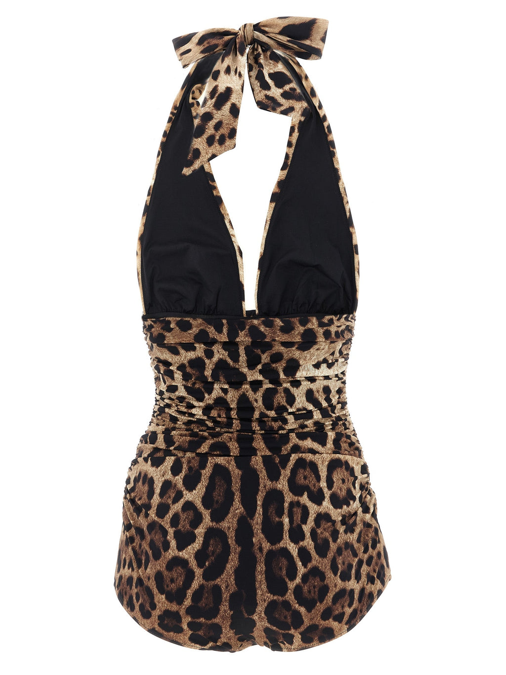 Dolce & Gabbana Brown Polyamide One-Piece Swimsuit Dolce & Gabbana
