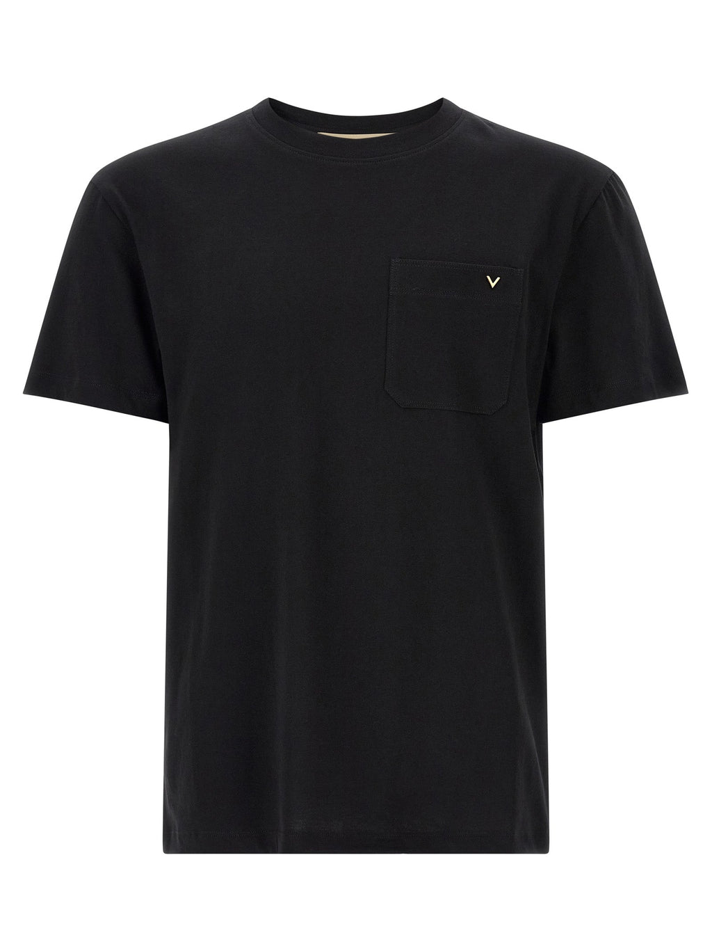 Valentino Garavani Black Cotton T-Shirt Valentino Garavani