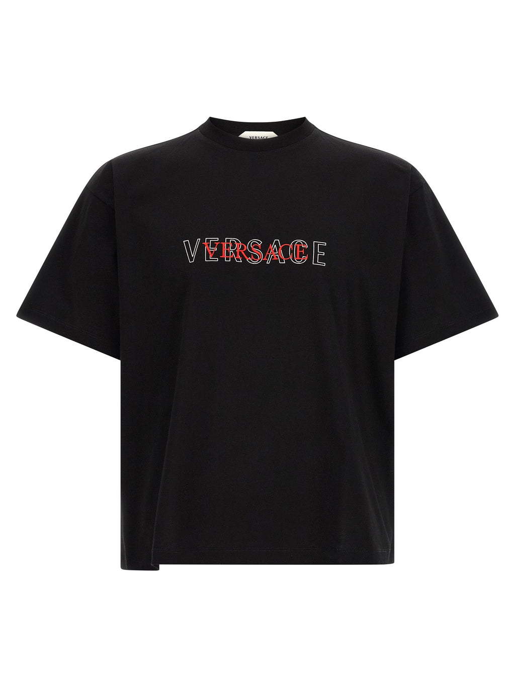 Versace Black Cotton T-Shirt Versace