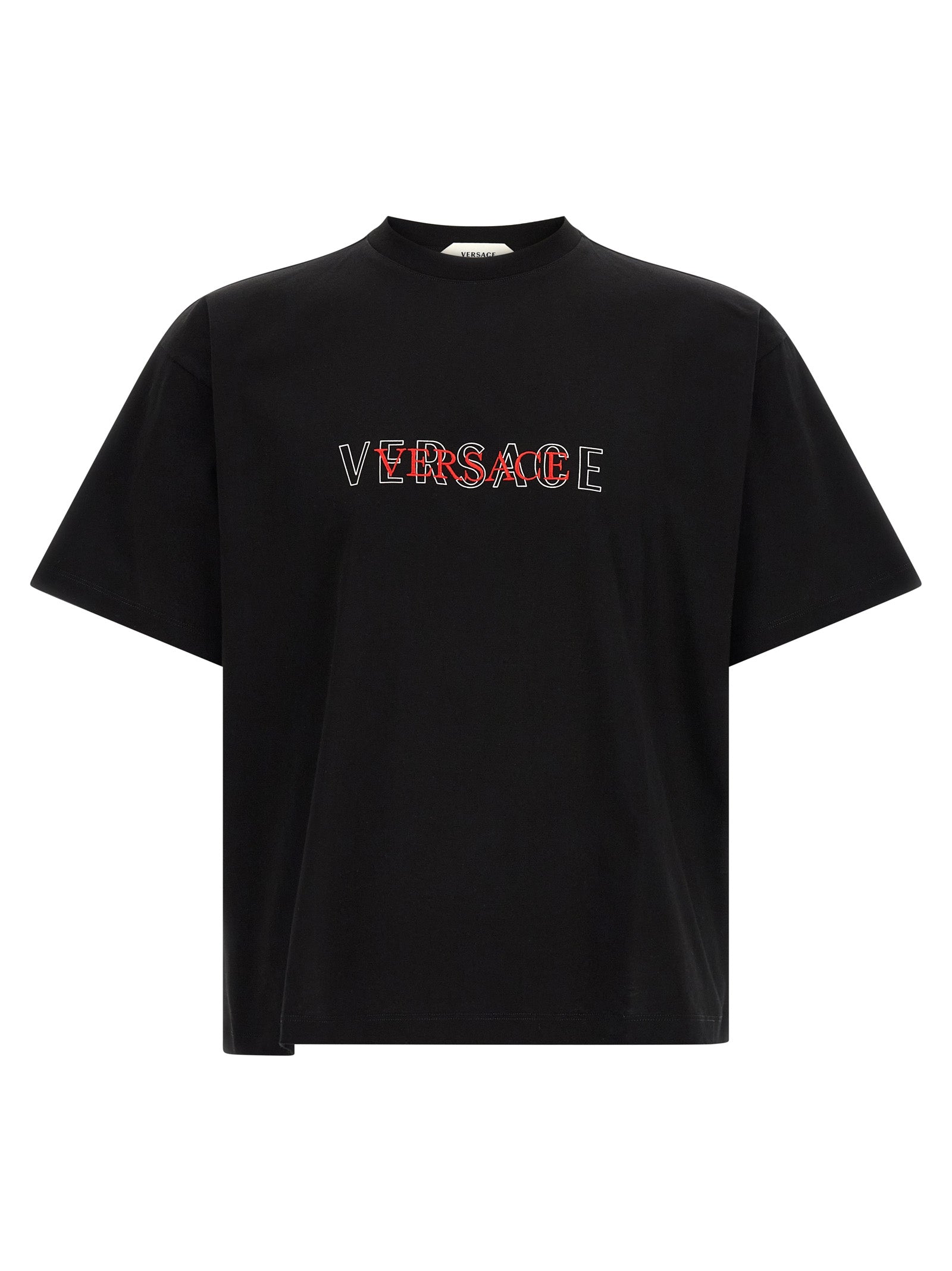 Versace Black Cotton T-Shirt Versace