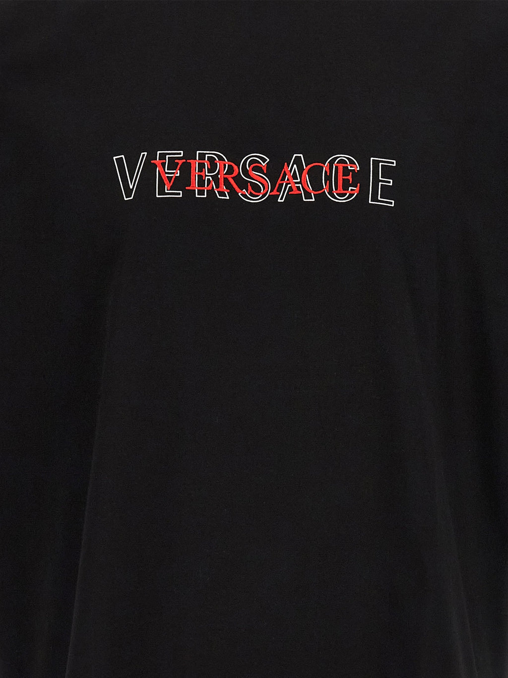Versace Black Cotton T-Shirt Versace