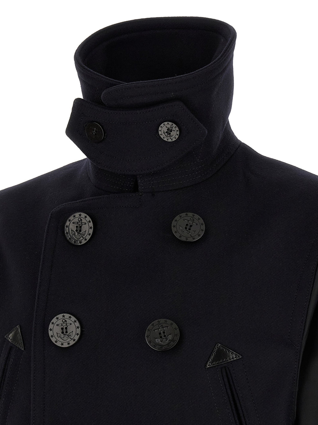 Dsquared² Blue Wool Coat Dsquared²