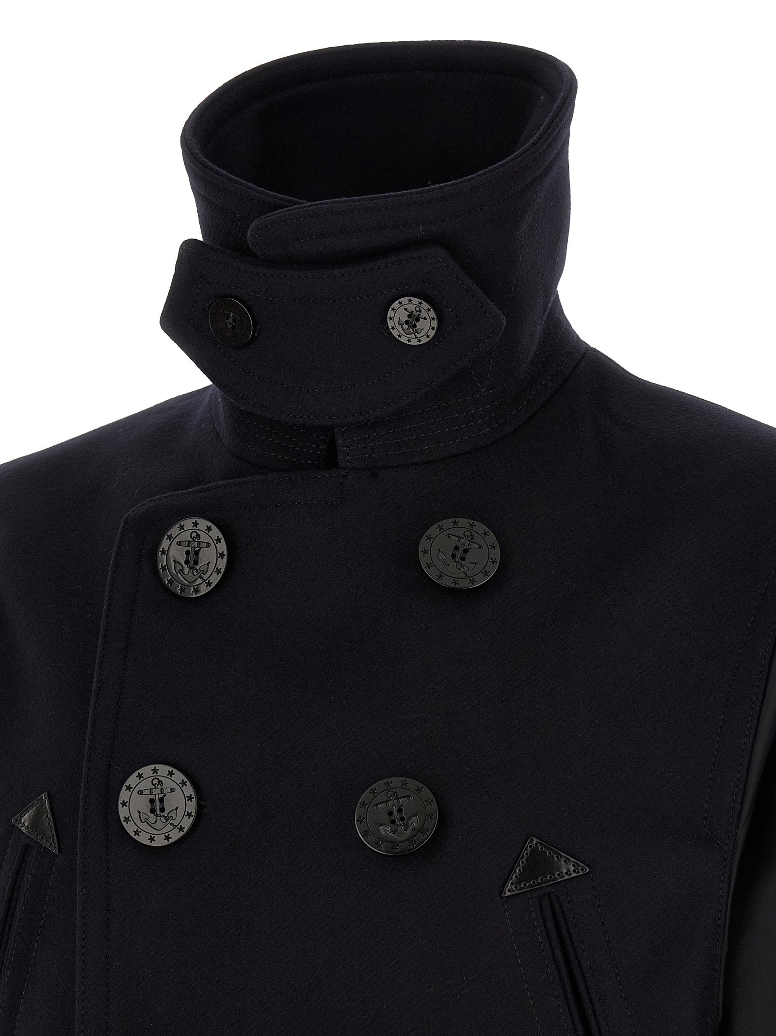 Dsquared² Blue Wool Coat Dsquared²