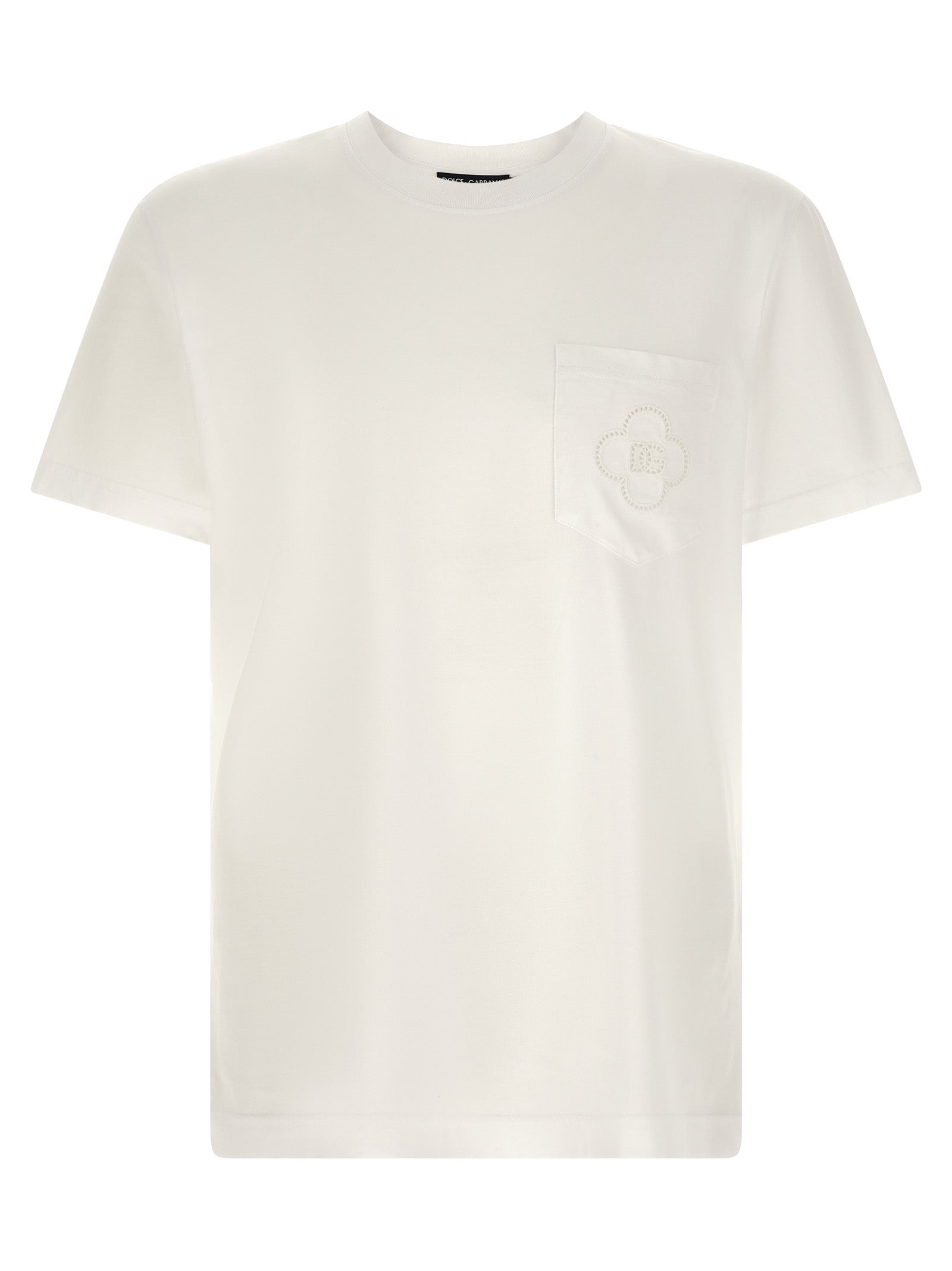 Dolce & Gabbana White Cotton T-Shirt Dolce & Gabbana