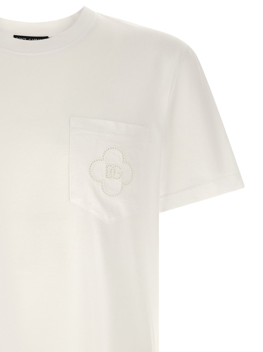 Dolce & Gabbana White Cotton T-Shirt Dolce & Gabbana