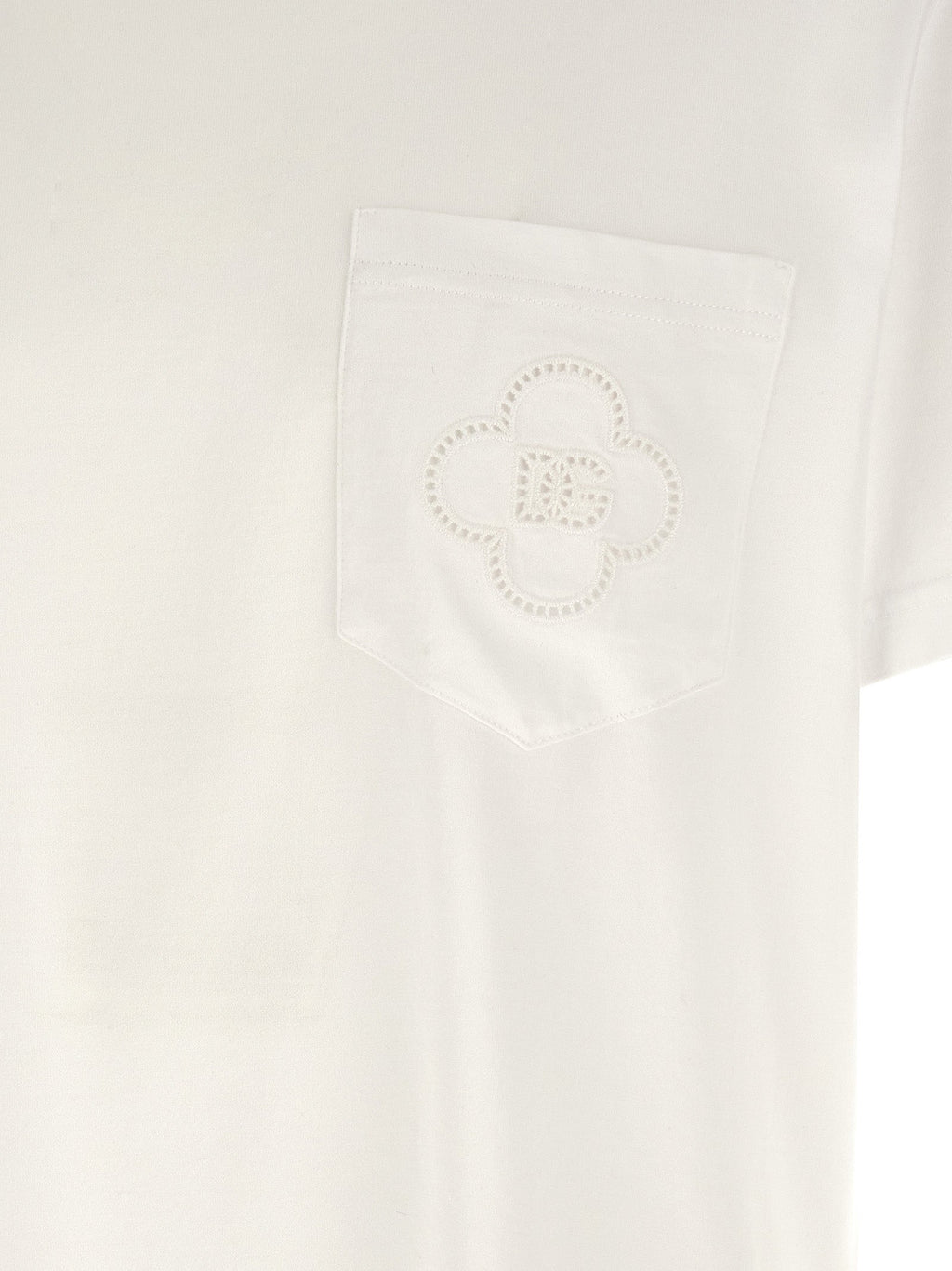 Dolce & Gabbana White Cotton T-Shirt Dolce & Gabbana