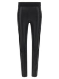 Brunello Cucinelli Black Lamb Leather Leggings Brunello Cucinelli