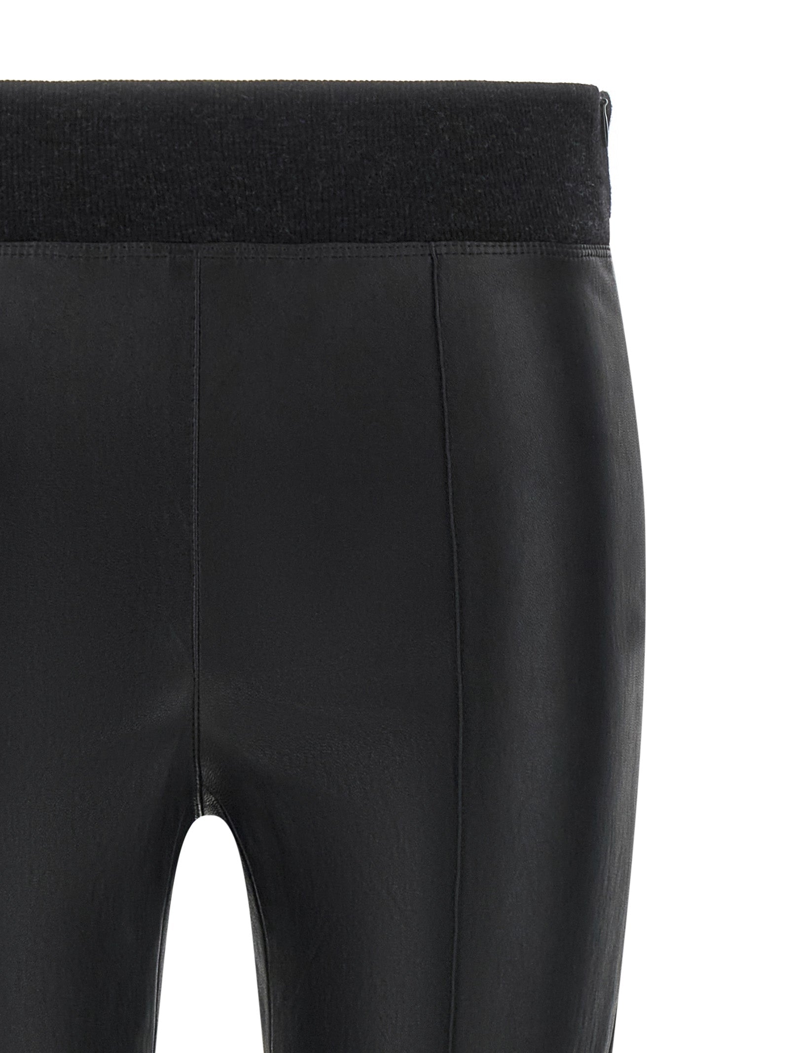 Brunello Cucinelli Black Lamb Leather Leggings Brunello Cucinelli