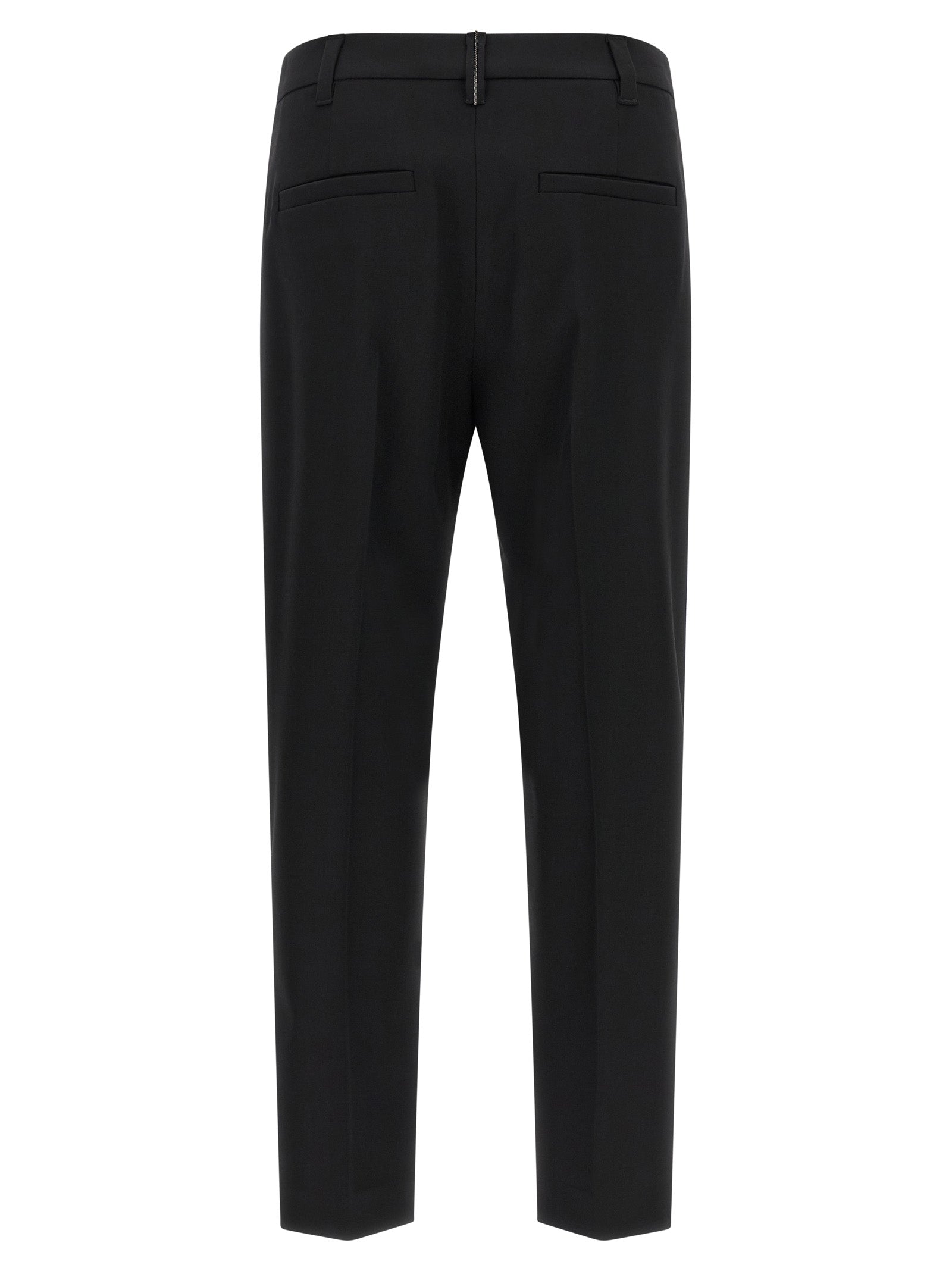 Brunello Cucinelli Black Virgin Wool Dress Pants Brunello Cucinelli