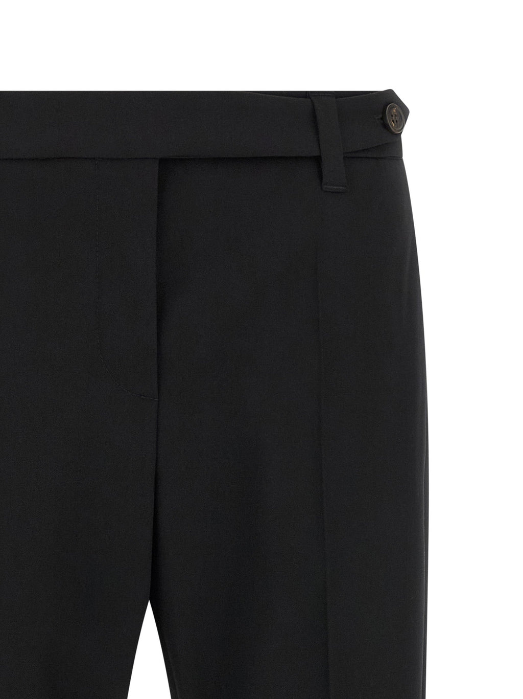 Brunello Cucinelli Black Virgin Wool Dress Pants Brunello Cucinelli