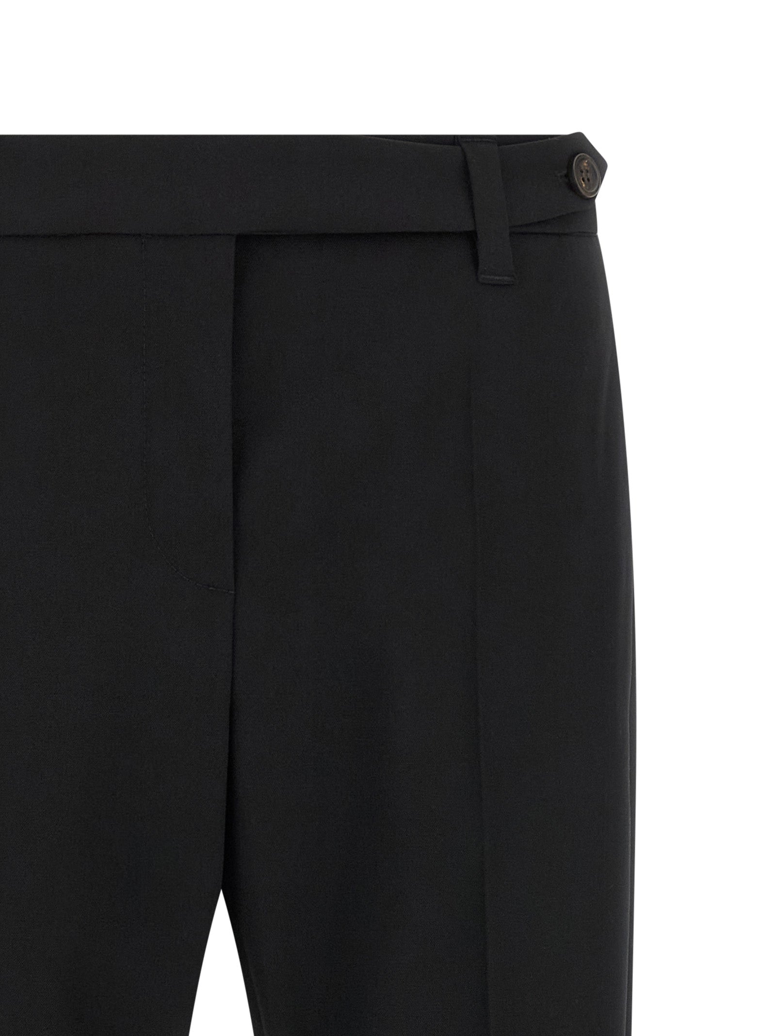 Brunello Cucinelli Black Virgin Wool Dress Pants Brunello Cucinelli