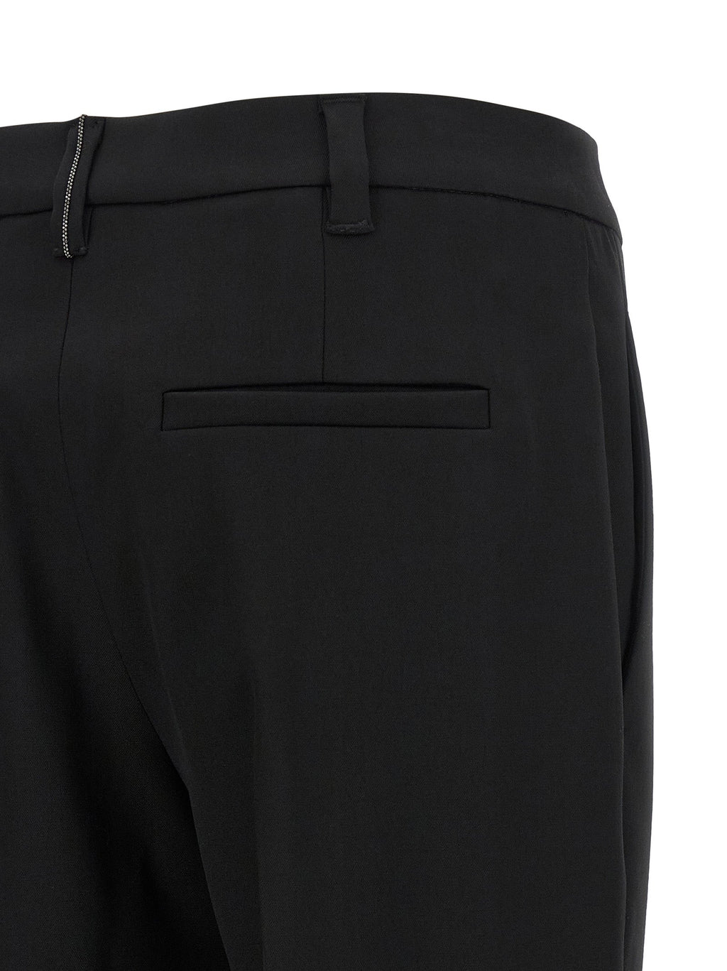 Brunello Cucinelli Black Virgin Wool Dress Pants Brunello Cucinelli