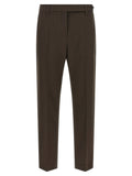 Brunello Cucinelli Brown Virgin Wool Dress Pants Brunello Cucinelli