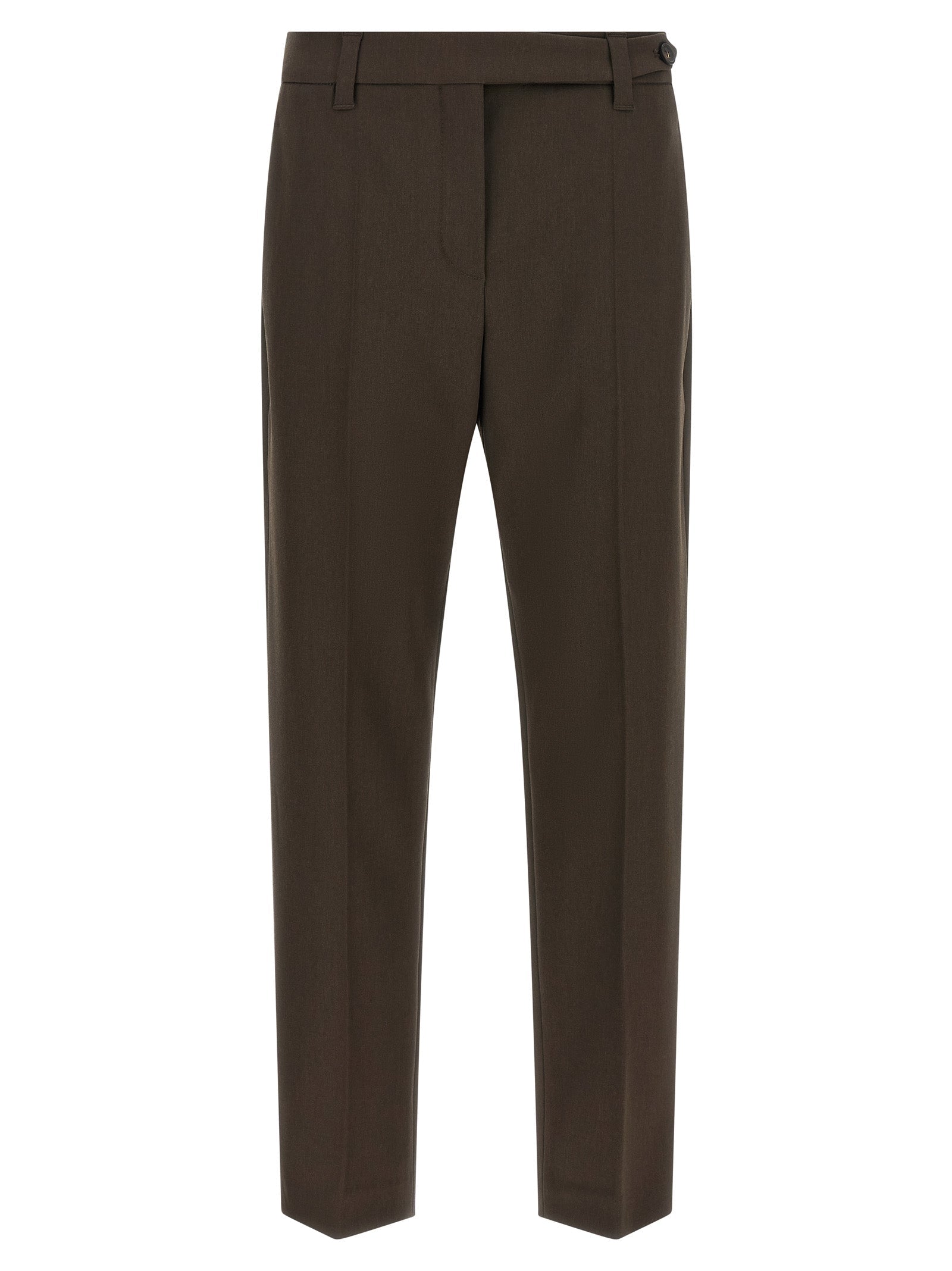 Brunello Cucinelli Brown Virgin Wool Dress Pants Brunello Cucinelli