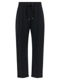 Brunello Cucinelli Black Cotton Joggers (Workout Pants) Brunello Cucinelli