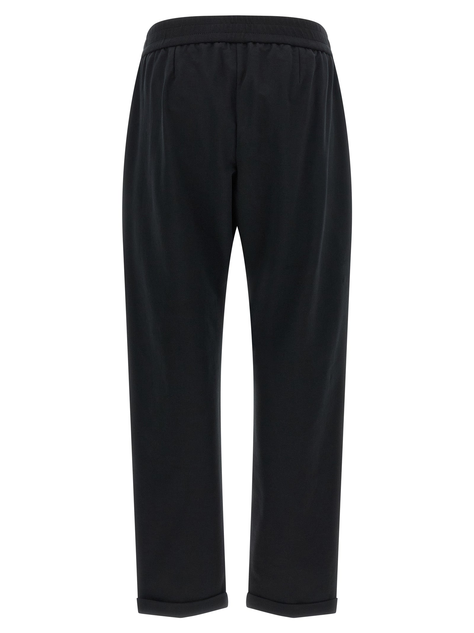Brunello Cucinelli Black Cotton Joggers (Workout Pants) Brunello Cucinelli