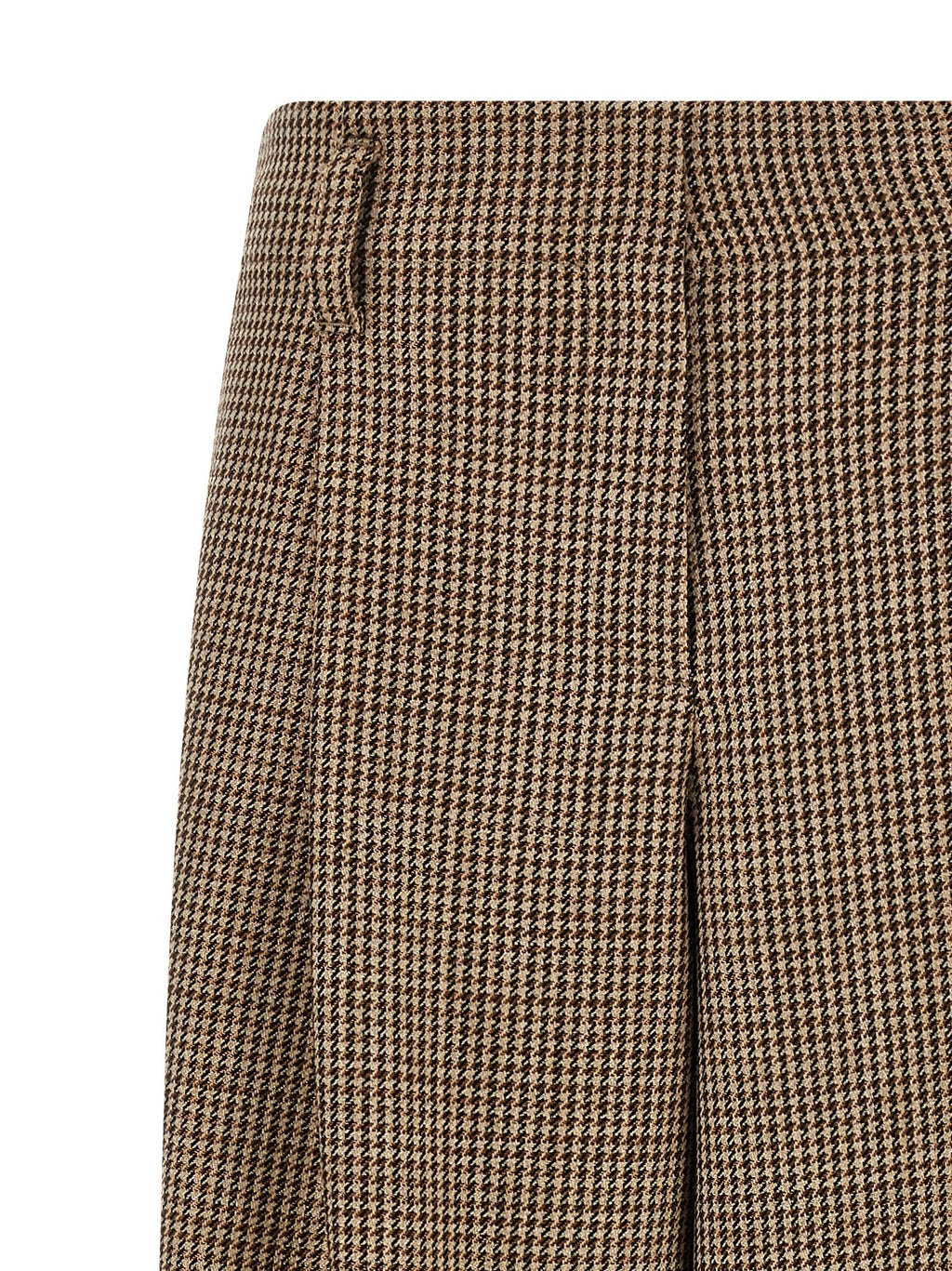 Brunello Cucinelli Brown Virgin Wool Flared Pants Brunello Cucinelli