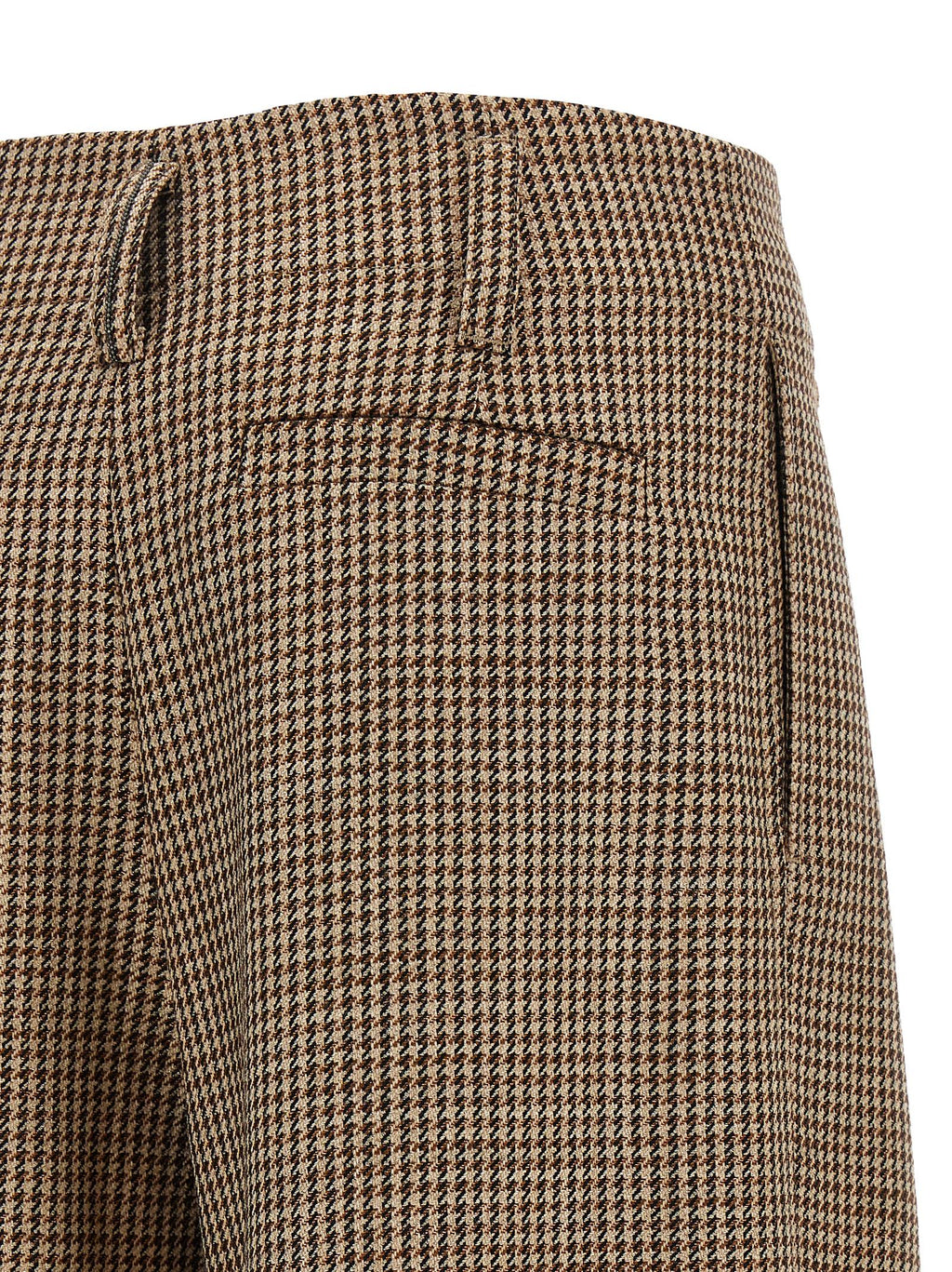 Brunello Cucinelli Brown Virgin Wool Flared Pants Brunello Cucinelli