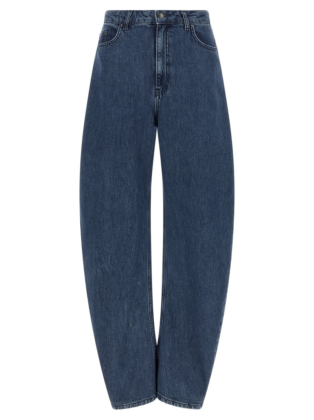 ROTATE BIRGER CHRISTENSEN Blue Organic Cotton Relaxed Fit Jeans ROTATE BIRGER CHRISTENSEN