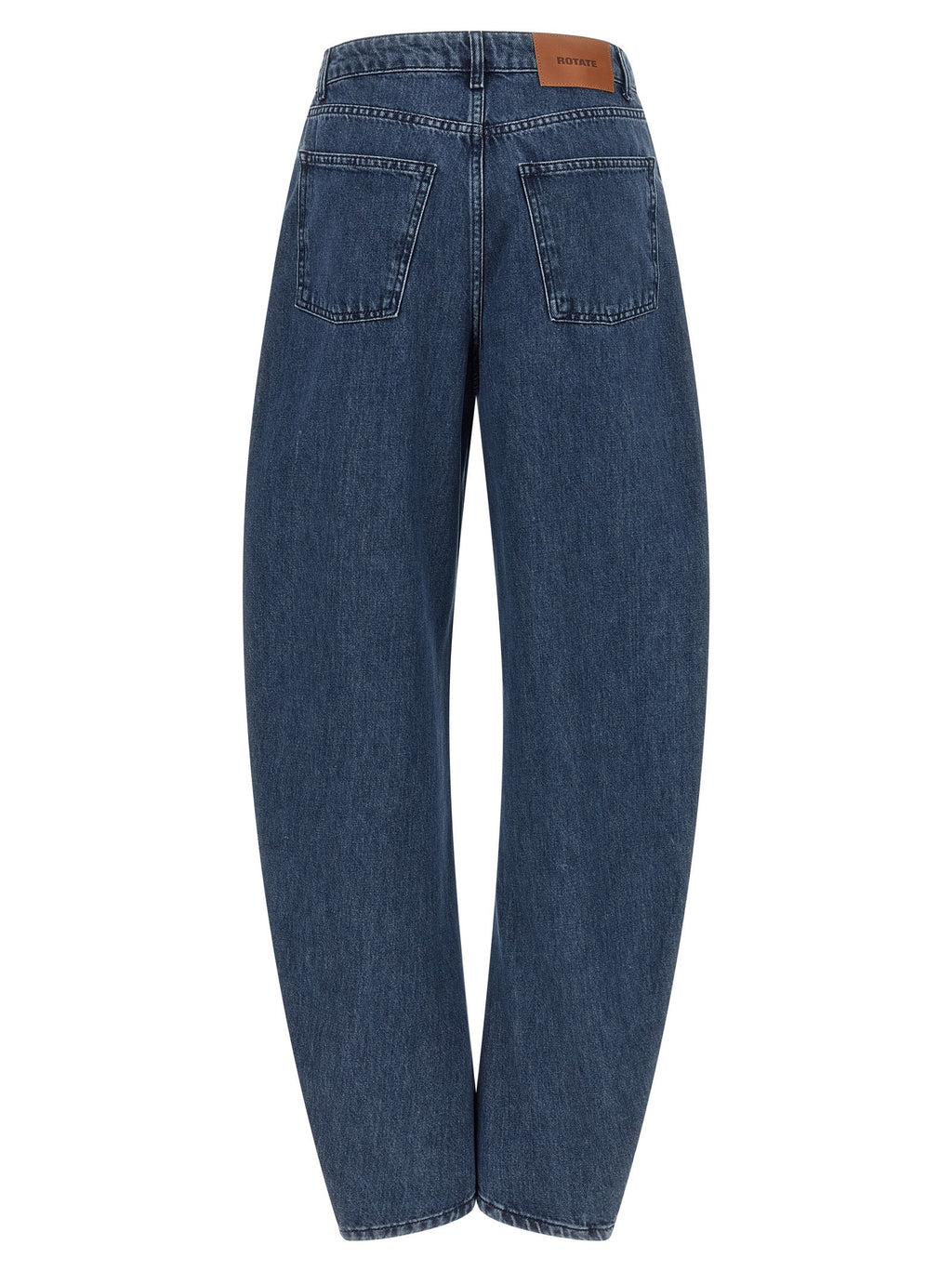 ROTATE BIRGER CHRISTENSEN Blue Organic Cotton Relaxed Fit Jeans ROTATE BIRGER CHRISTENSEN