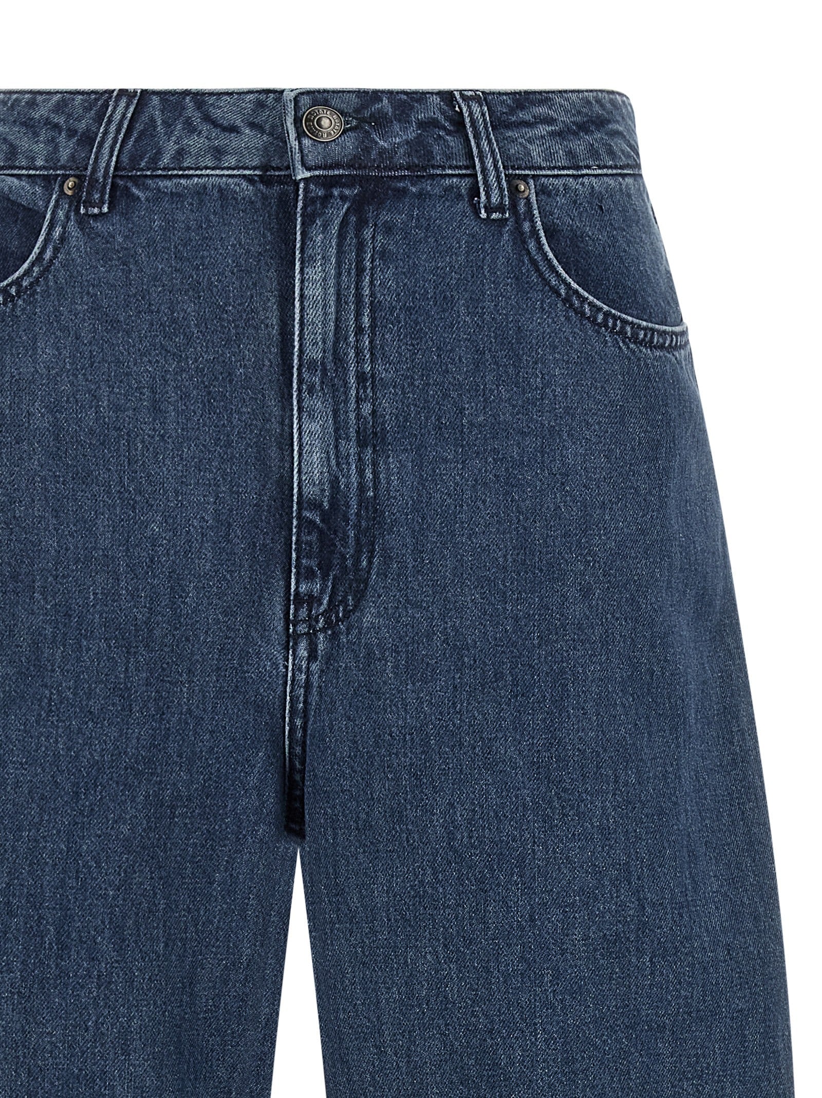 ROTATE BIRGER CHRISTENSEN Blue Organic Cotton Relaxed Fit Jeans ROTATE BIRGER CHRISTENSEN