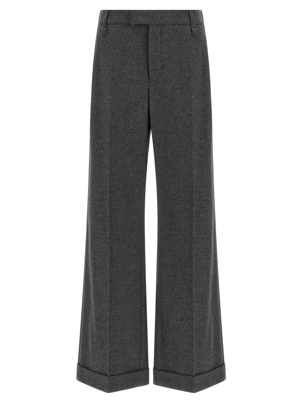 Brunello Cucinelli Gray Virgin Wool Casual Pants Brunello Cucinelli