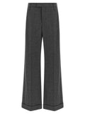 Brunello Cucinelli Gray Virgin Wool Casual Pants Brunello Cucinelli