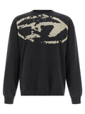 Diesel Black Cotton Sweatshirt Diesel