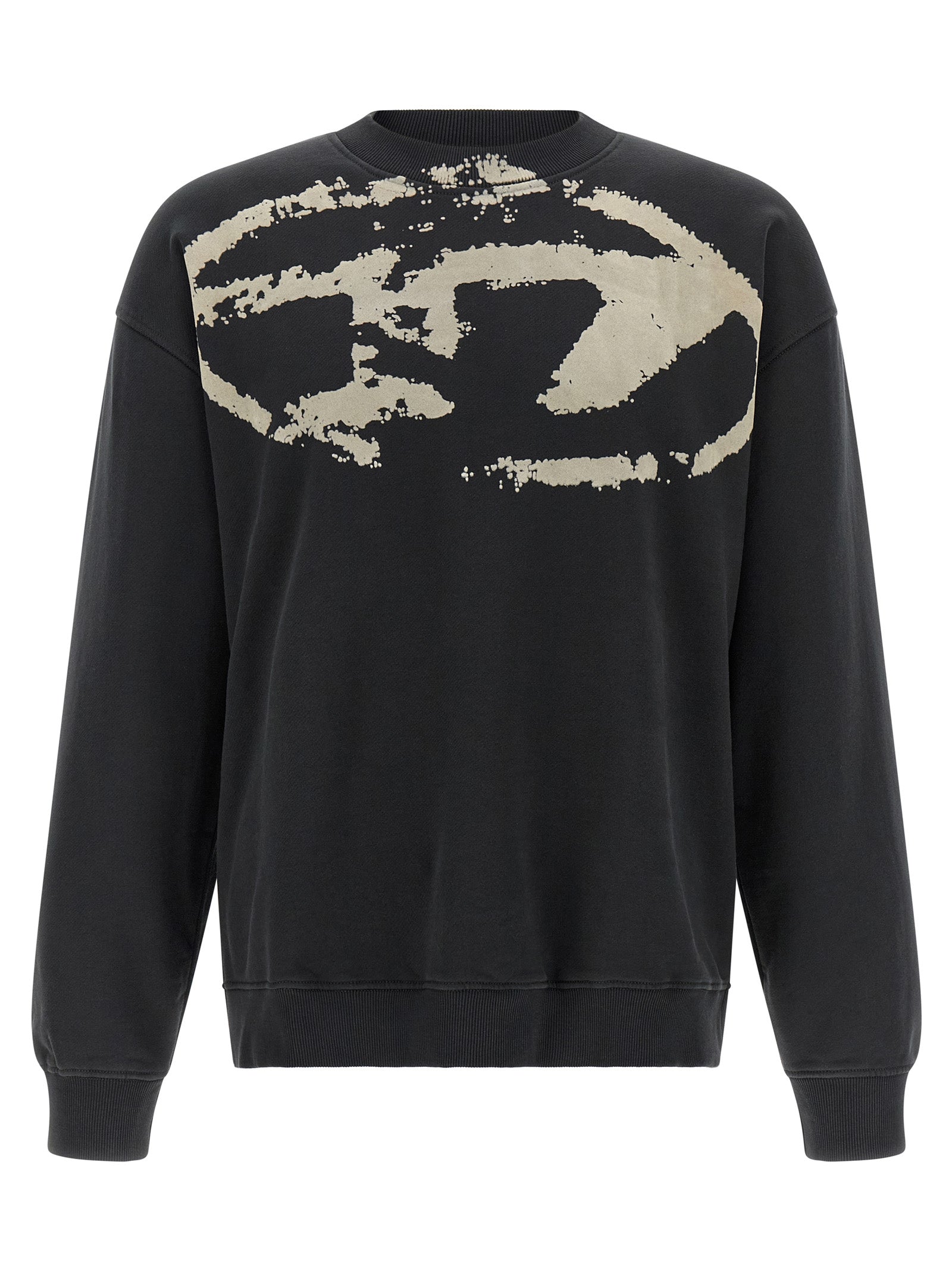 Diesel Black Cotton Sweatshirt Diesel