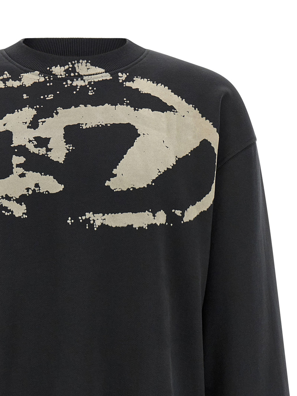 Diesel Black Cotton Sweatshirt Diesel