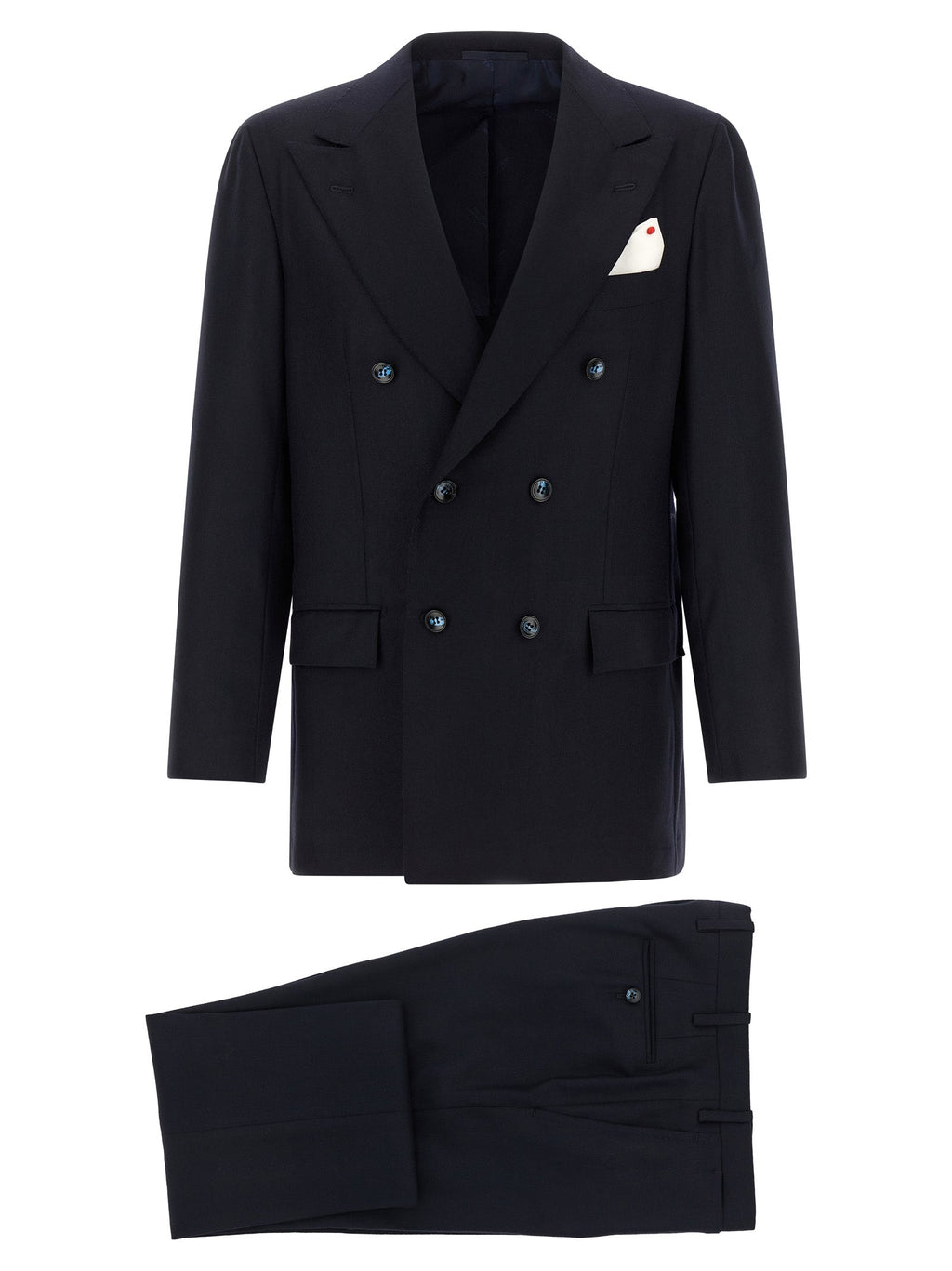 Kiton Blue Virgin Wool Two-Piece Suit Kiton