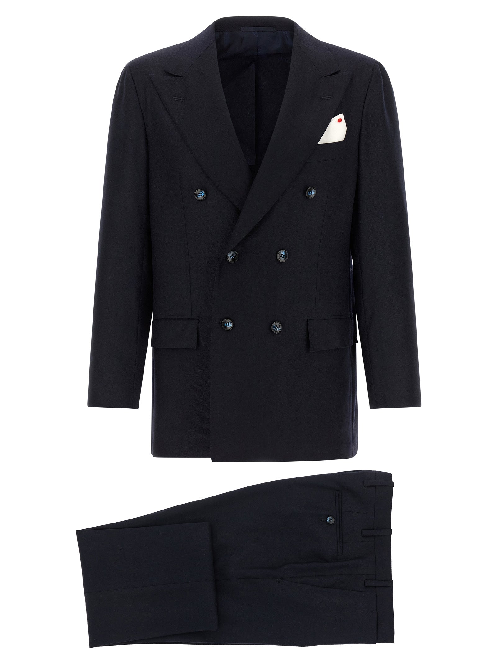 Kiton Blue Virgin Wool Two-Piece Suit Kiton